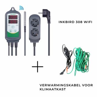 Inkbird 308 Wifi en Verwarmingskabel