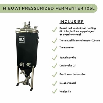 Pressurized Fermenter 105 L