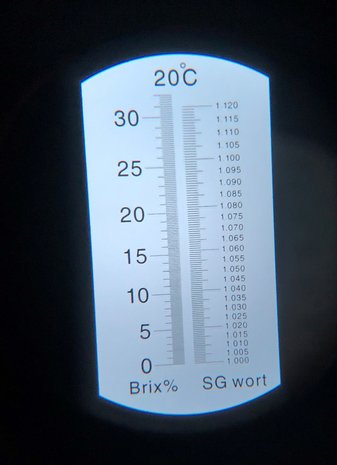 Refractometer 0 - 32º Brix / 1,000 - 1,120 SG met ATC